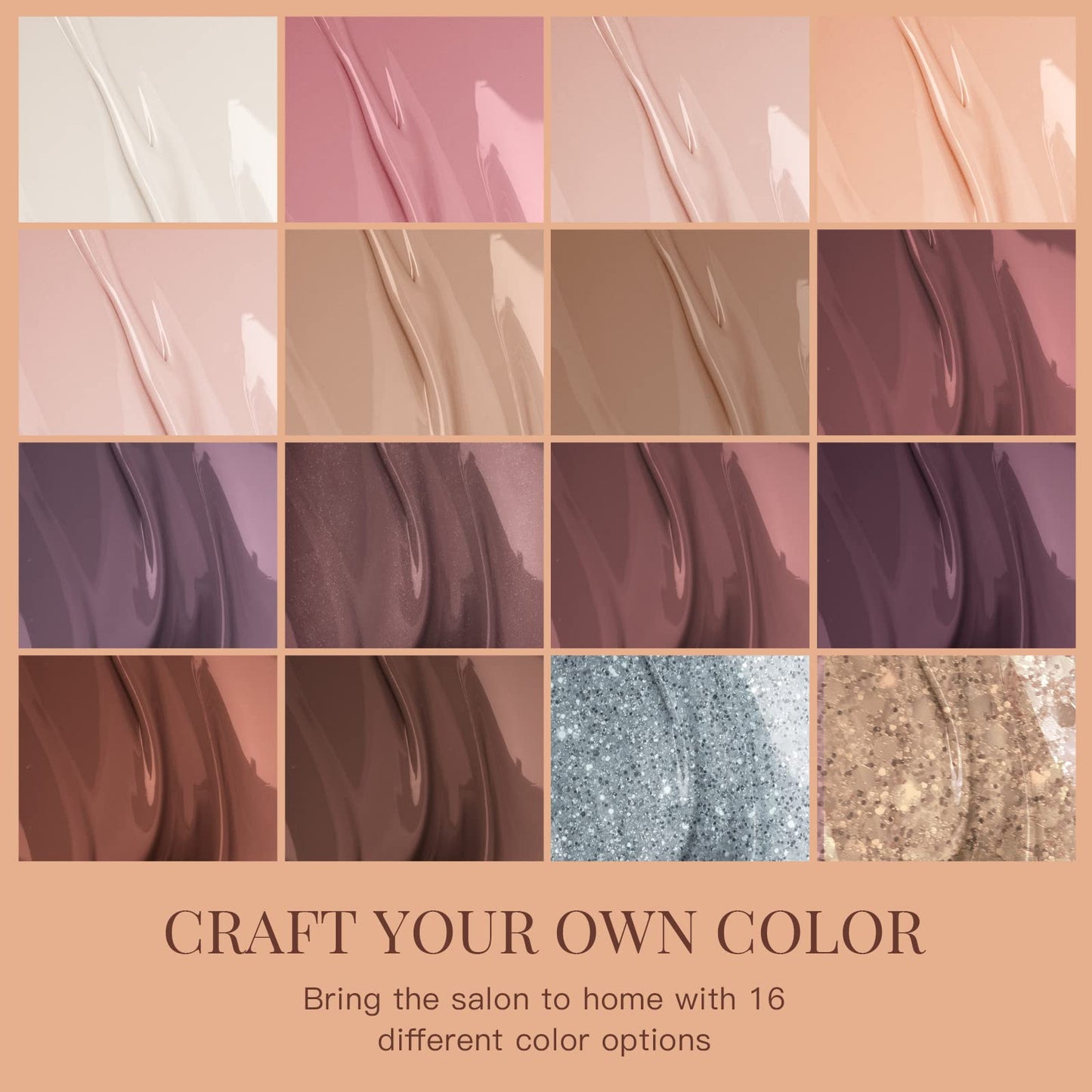 Gel Nail Polish Set (16 PCS) (15ml)