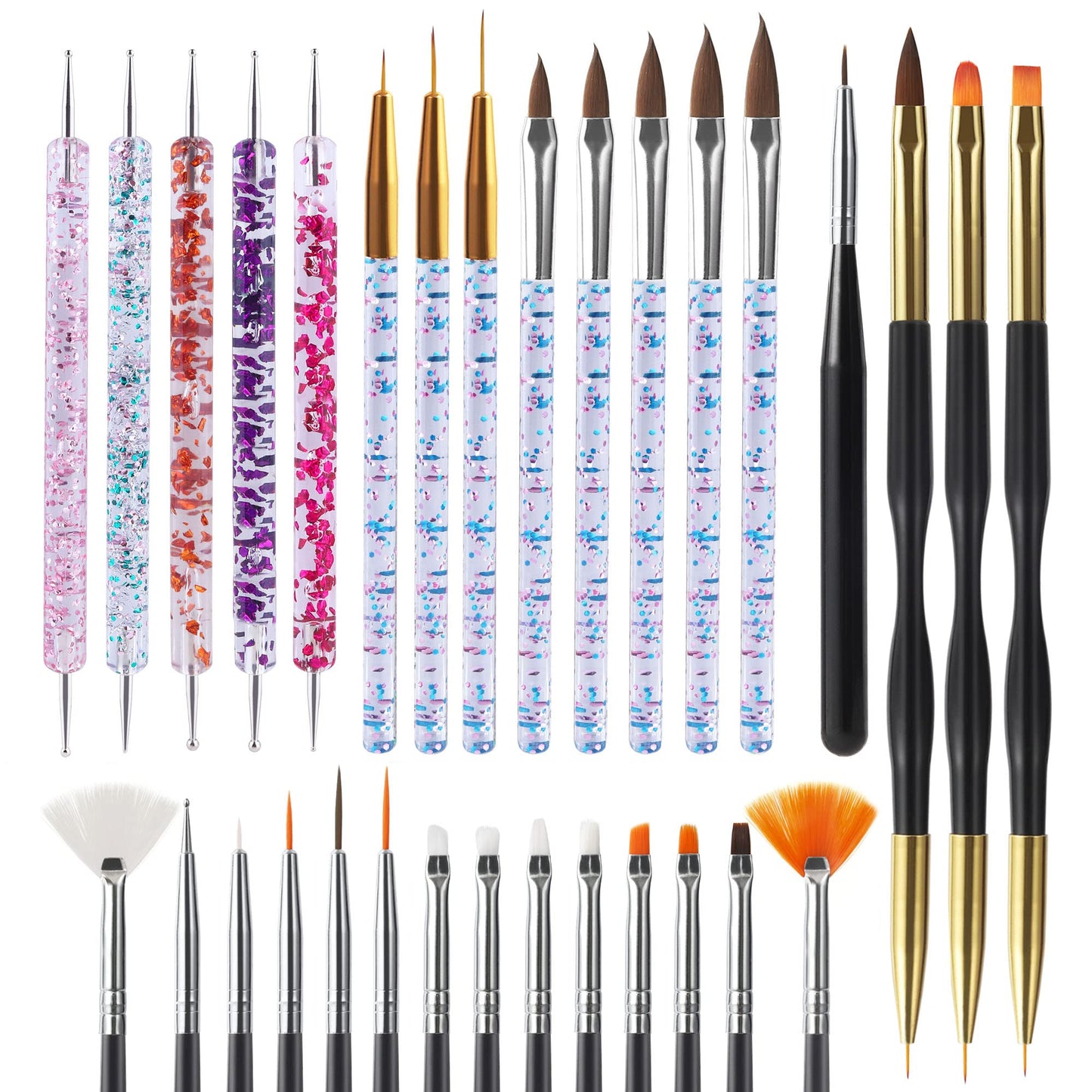 Nail Art Brushes (31 pcs)